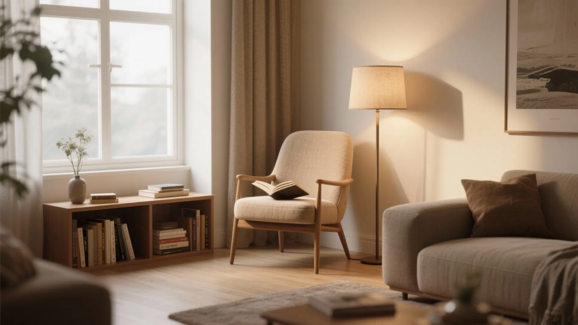 10. Compact reading nook