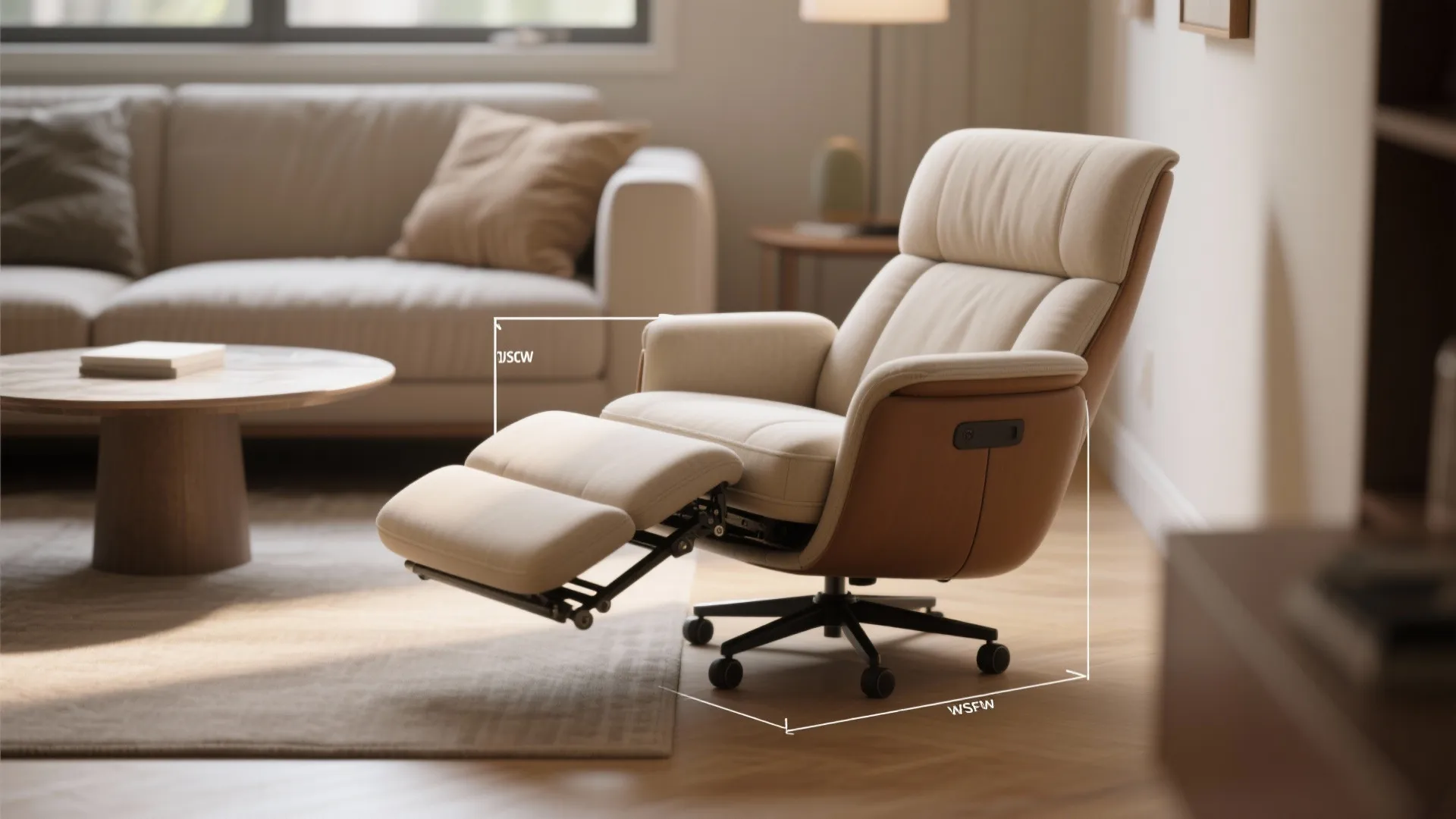 4. Compact Reclining Swivel Chair