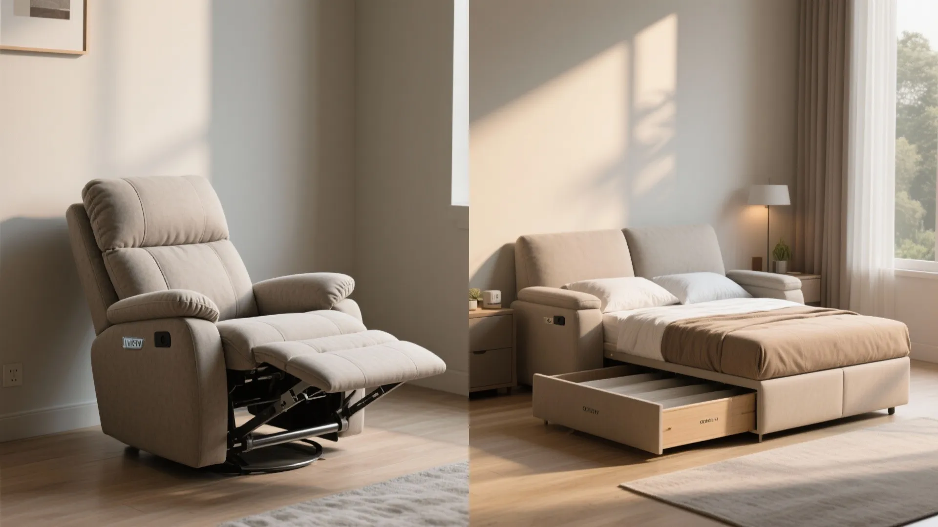 5. Compact Recliners and Convertible Seating