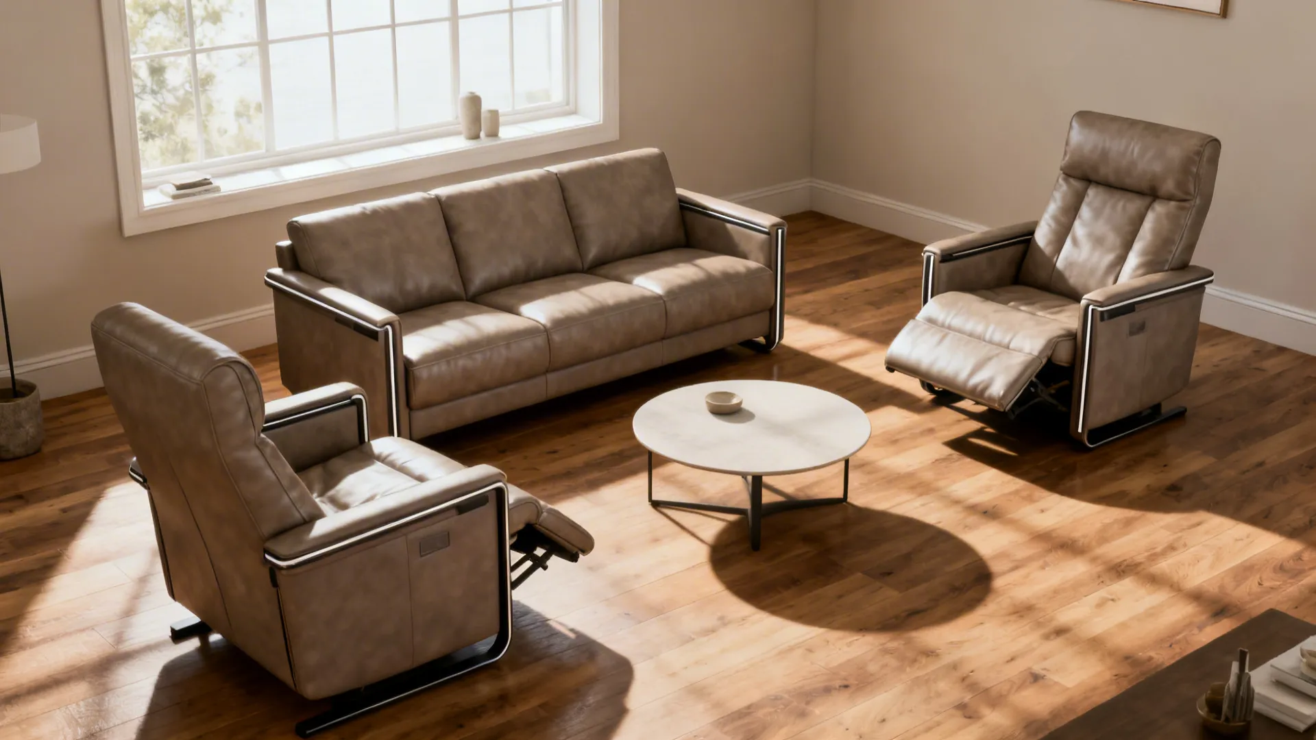 3-Piece Reclining Living Room Sets Under $1000