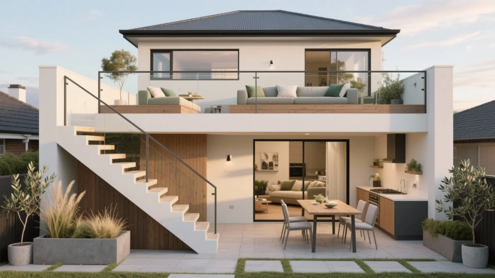 Simple Small House with Roof Deck Design Ideas: 1 Minute to Explore the Ultimate Space-Saving Roof Deck Solutions