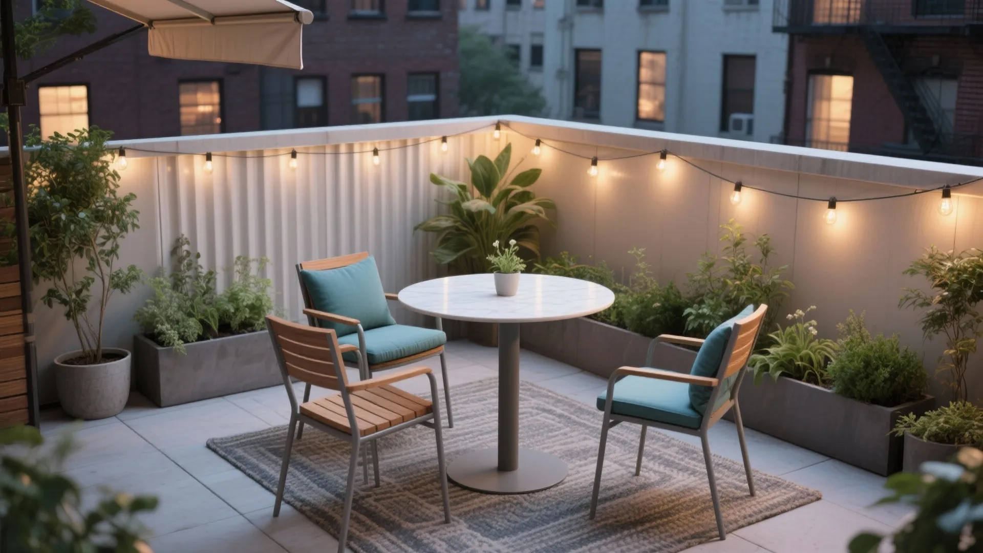 Small Round Outdoor Table and Chairs: Space-Saving Patio Ideas