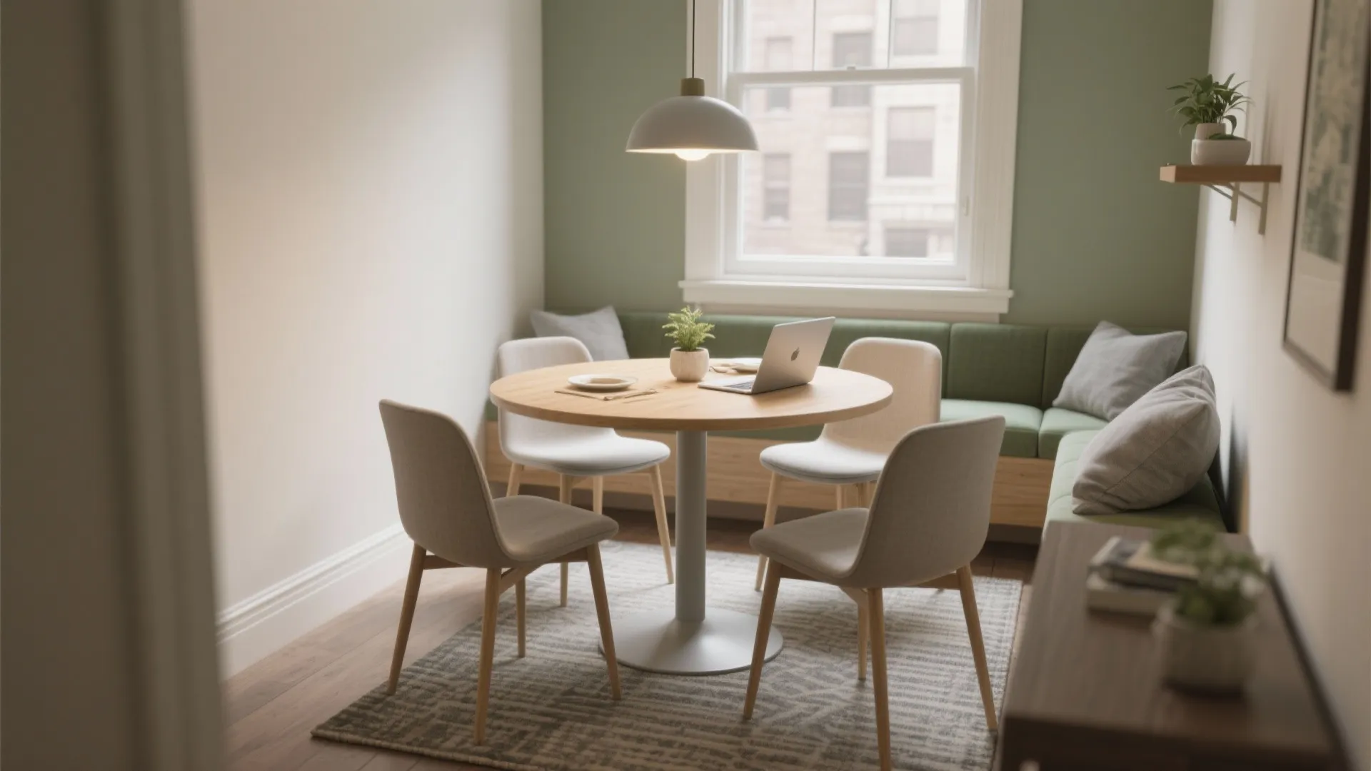 Small Round Table with Four Chairs: Ultimate Space-Saving Solution: 1 Minute to Stylish Dining: Quick Guide to Choosing a Small Round Table Set
