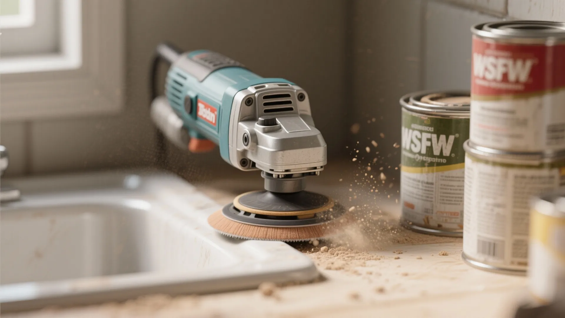 1. Choose a compact, low-vibration sander