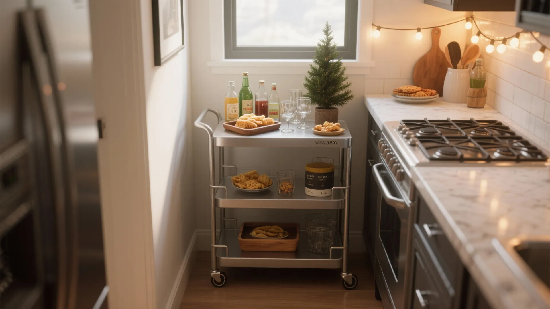 5. Create a compact prep & serving station