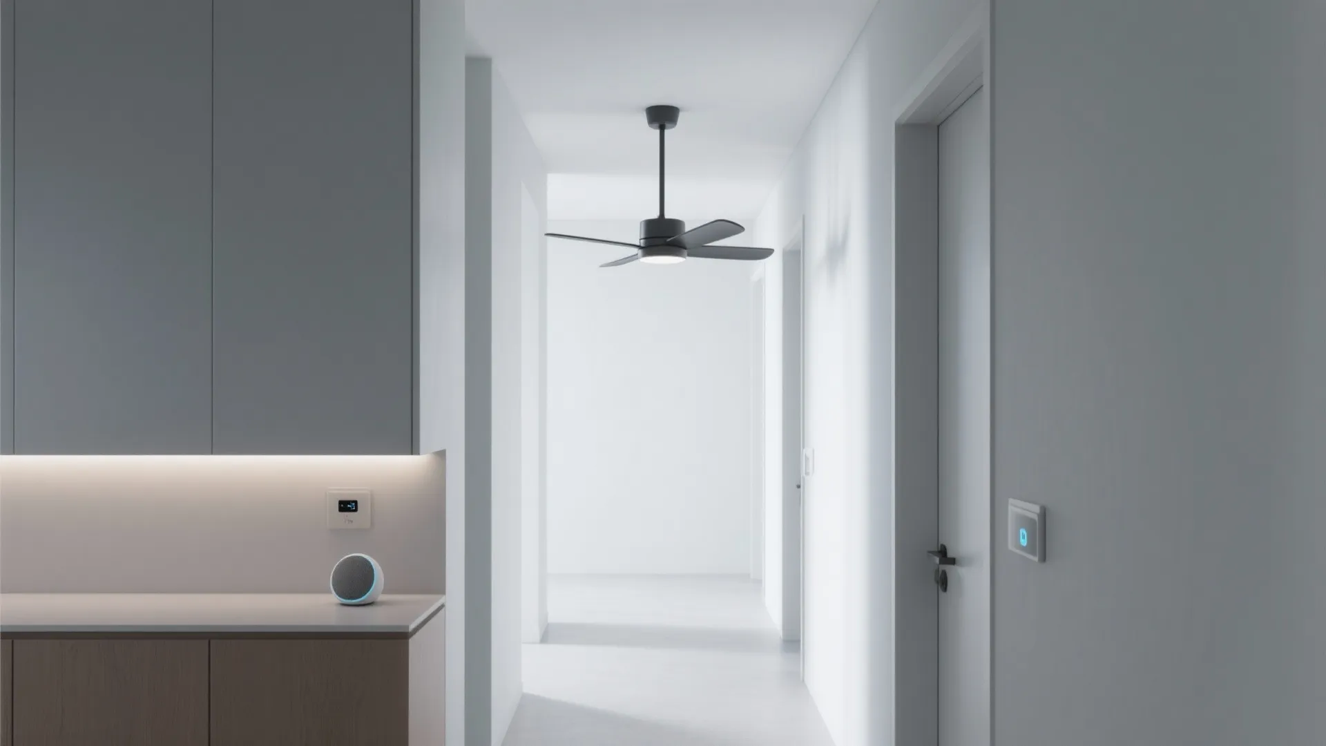 Compact Smart Fans for Narrow Passages