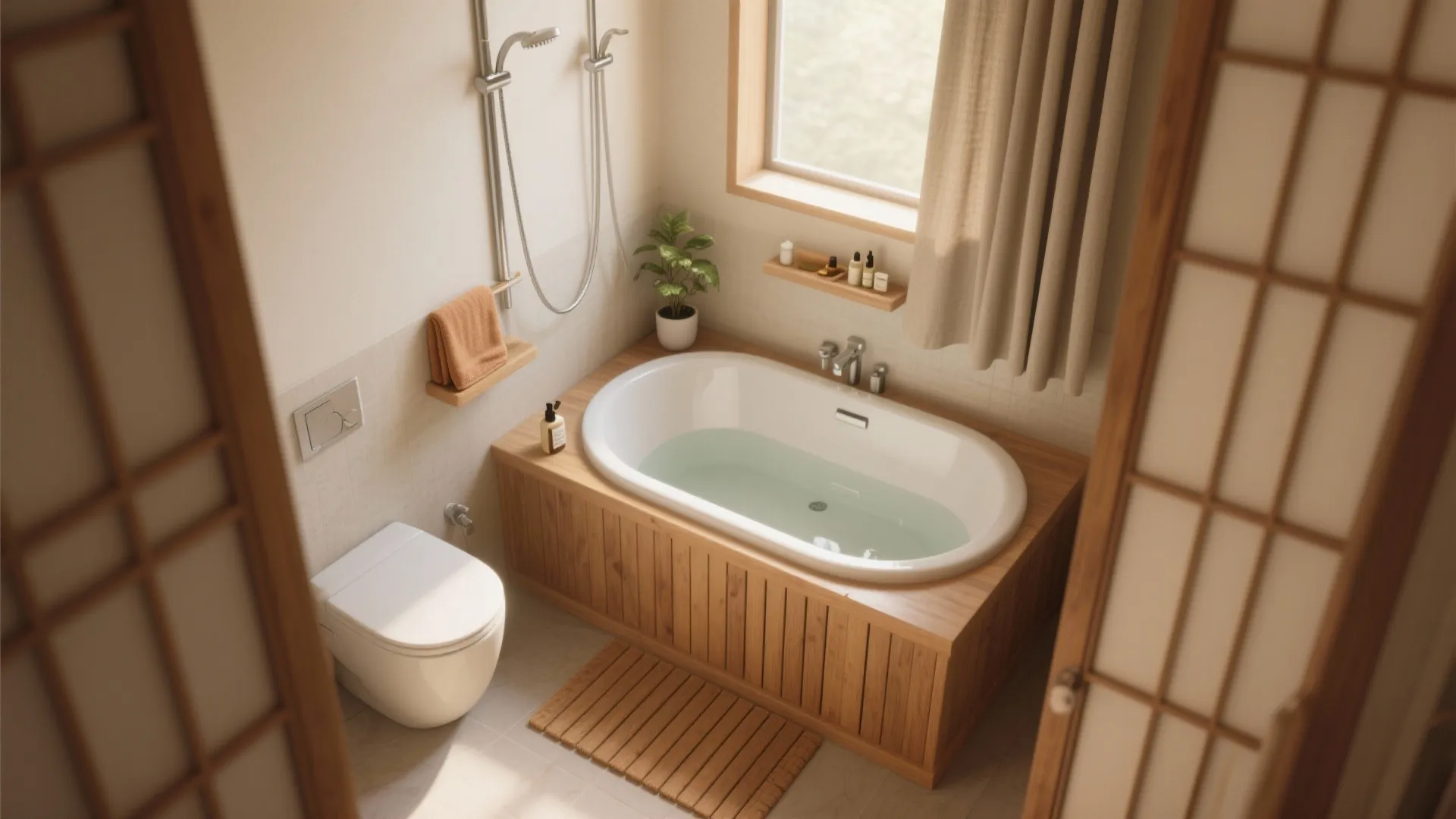 5. Compact Soaking Tub or Shower-Tub Combo