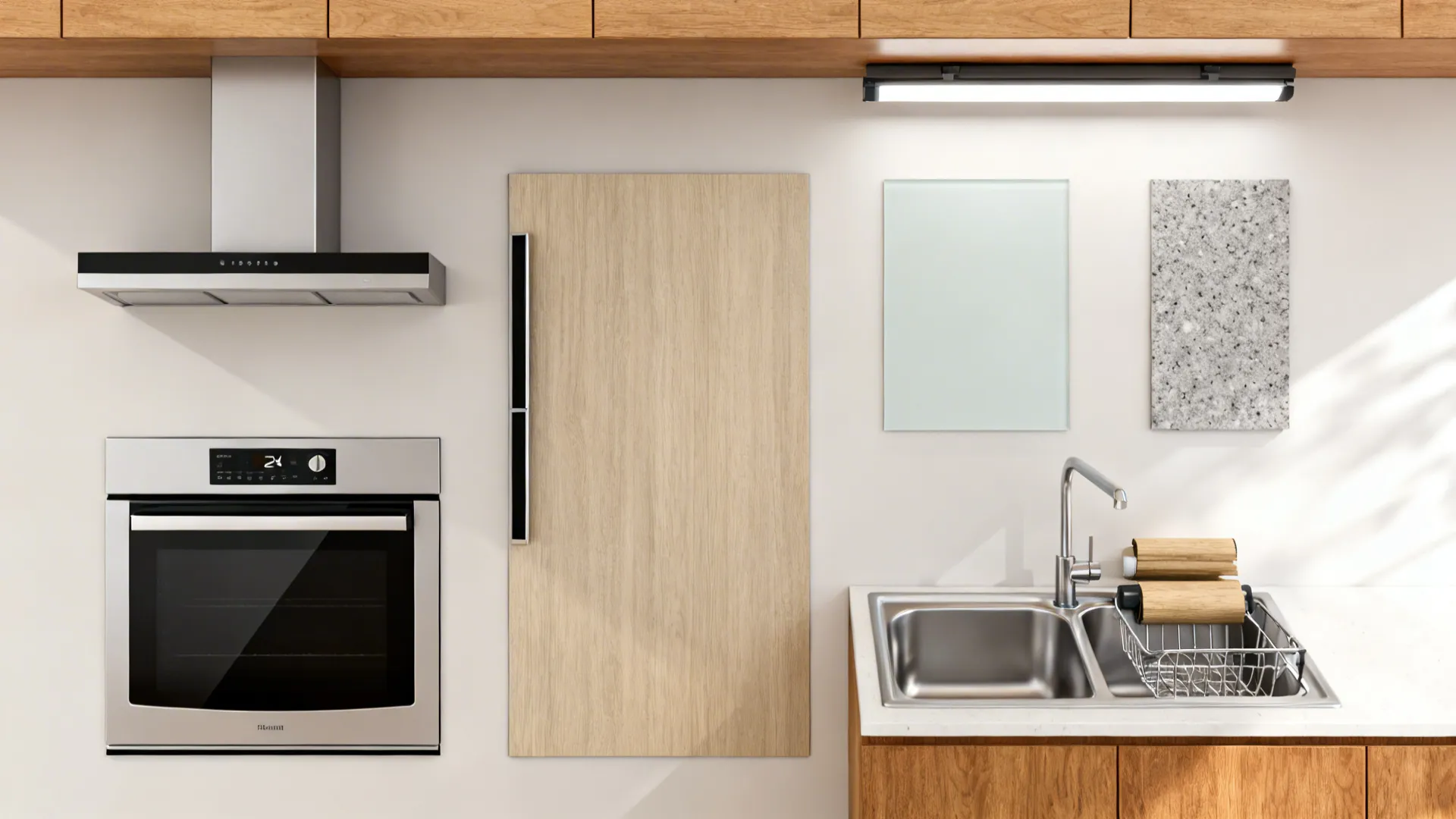 Appliance and lighting strategy that saves space