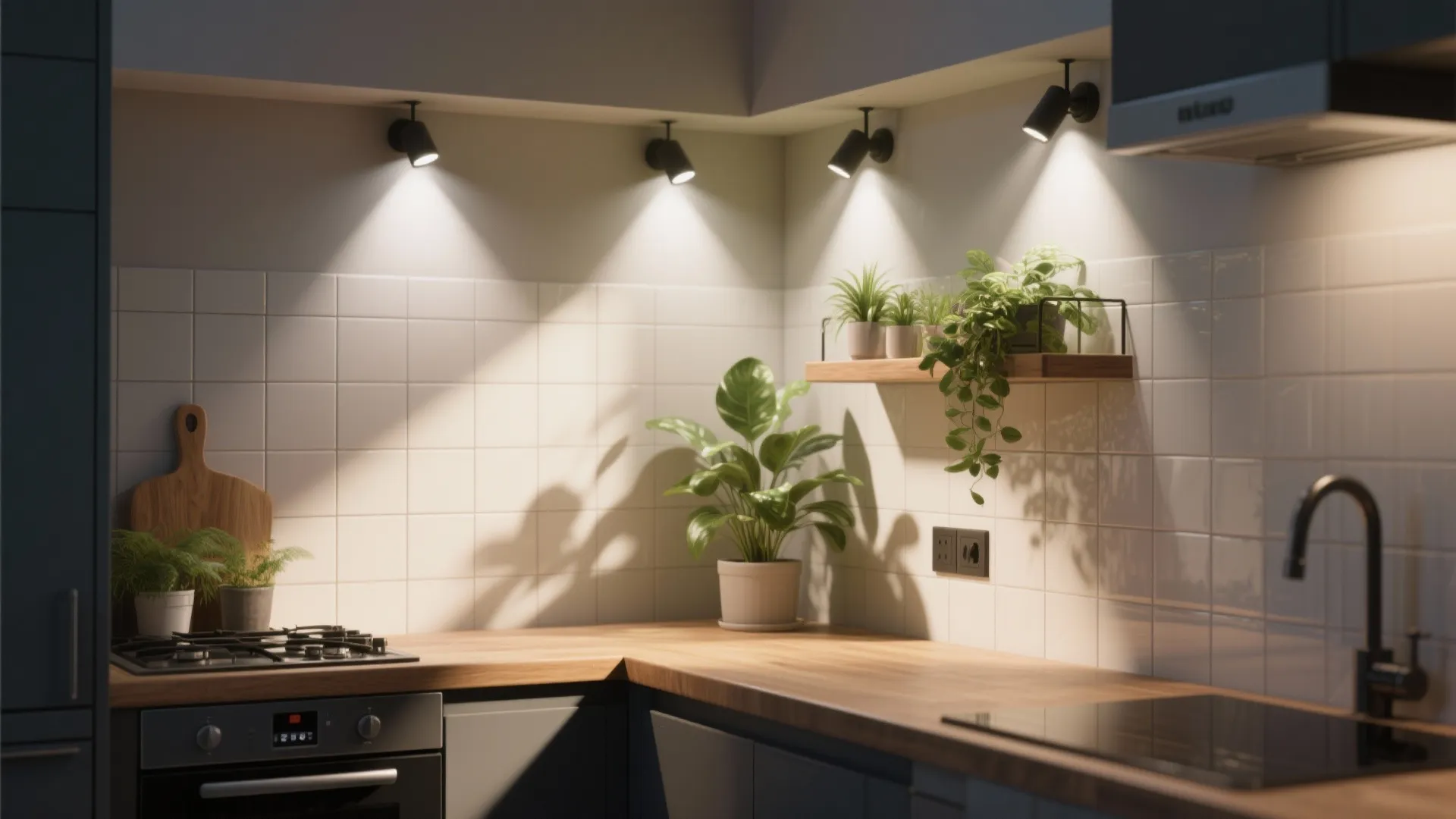 2. Layer with compact spotlights