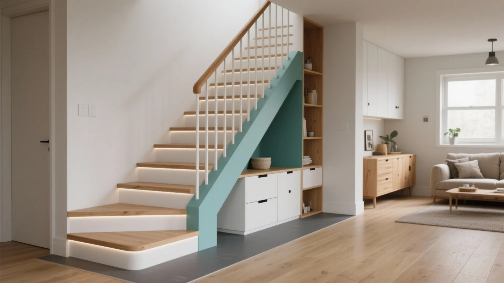 Staircase Ideas for Small House: Maximize Space & Style: 1 Minute to Discover Space-Saving Staircase Designs