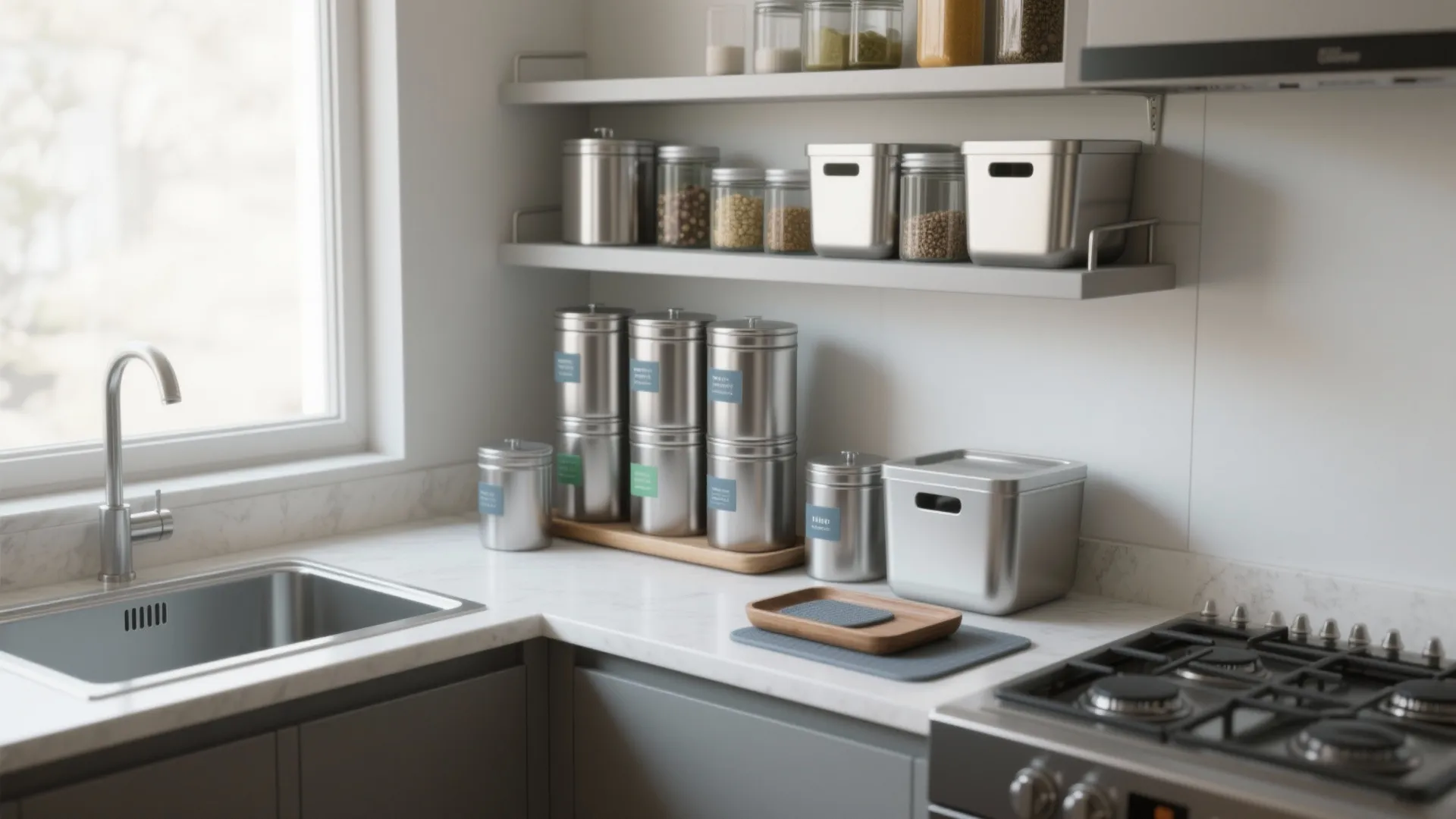 Stainless Steel Kitchen Containers: Space-Savvy Storage Ideas: 1 Minute to Smarter Stainless Steel Kitchen Container Choices