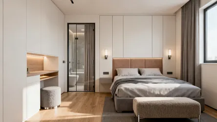 5 Smart Ideas for a 15' x 13' Room Design with Attached Bathroom