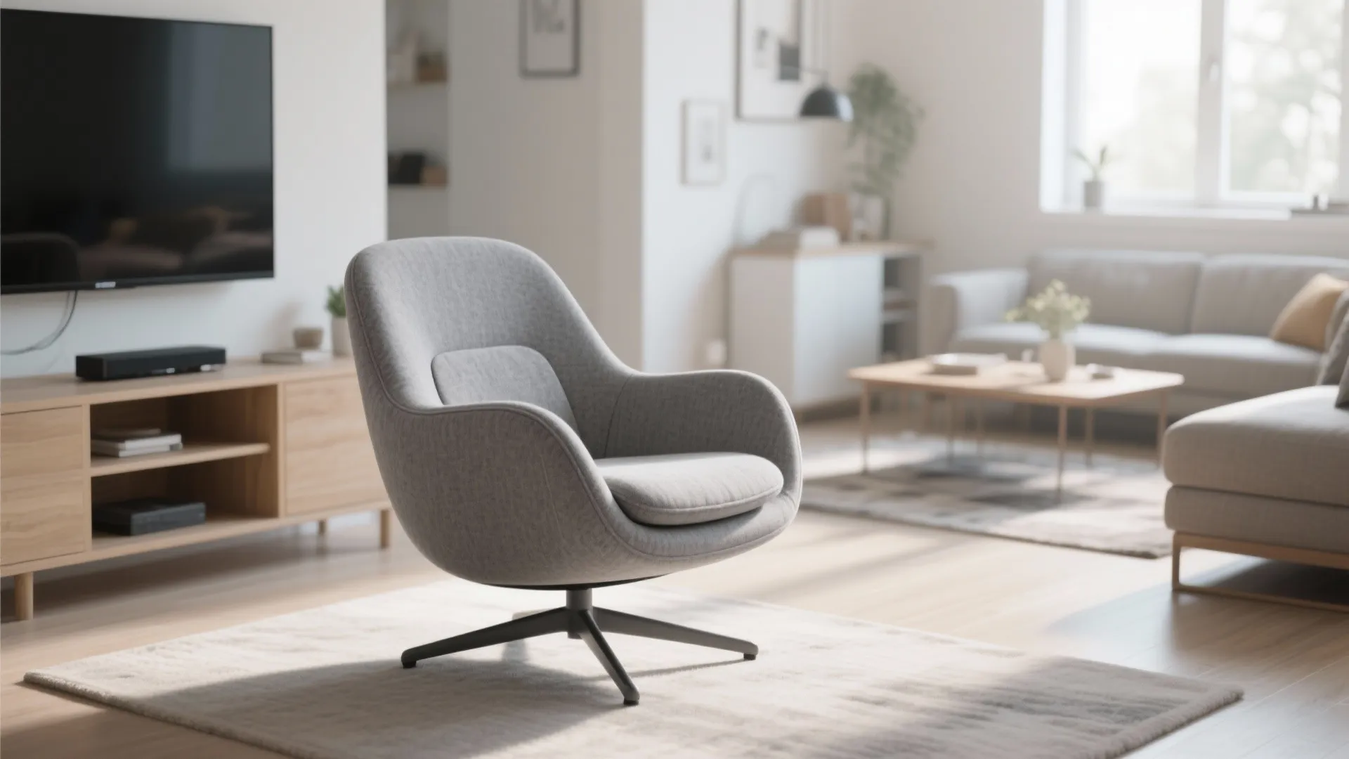 3. Compact Swivel Armchairs