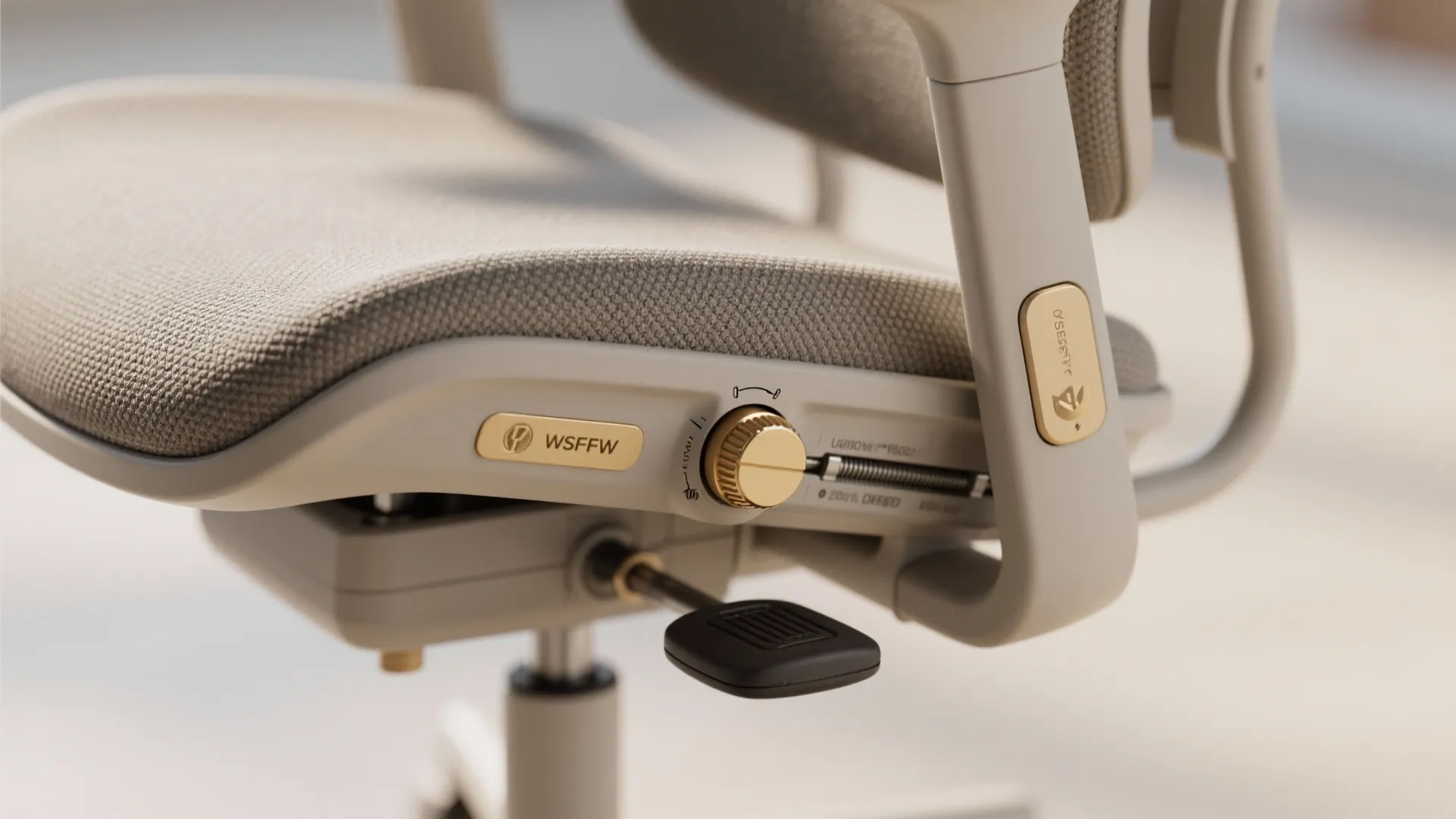 Compact task chairs with adjustable features