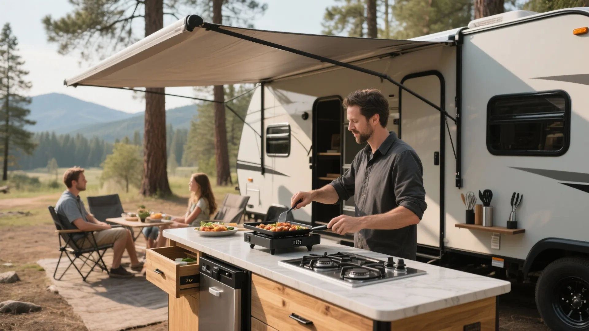 Small Travel Trailers with Outside Kitchen: Top Picks and Guide: 1 Minute to Find the Perfect Compact Camper with Outdoor Cooking Options