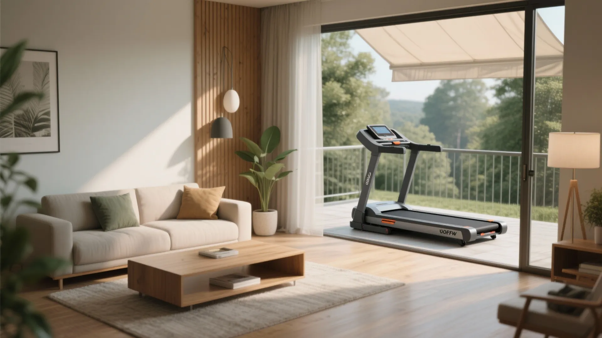 3. Compact treadmills that double as furniture or stow on a balcony