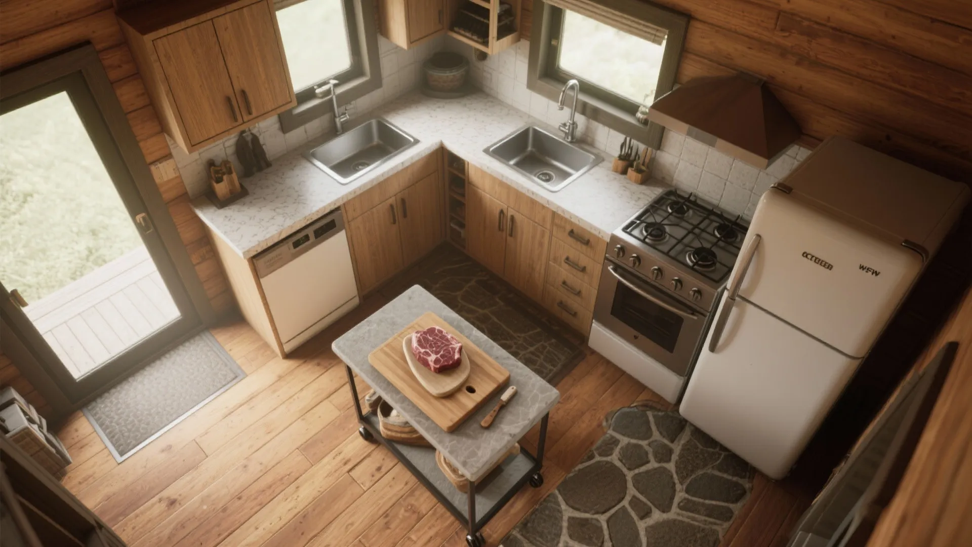 2. Create a compact work triangle