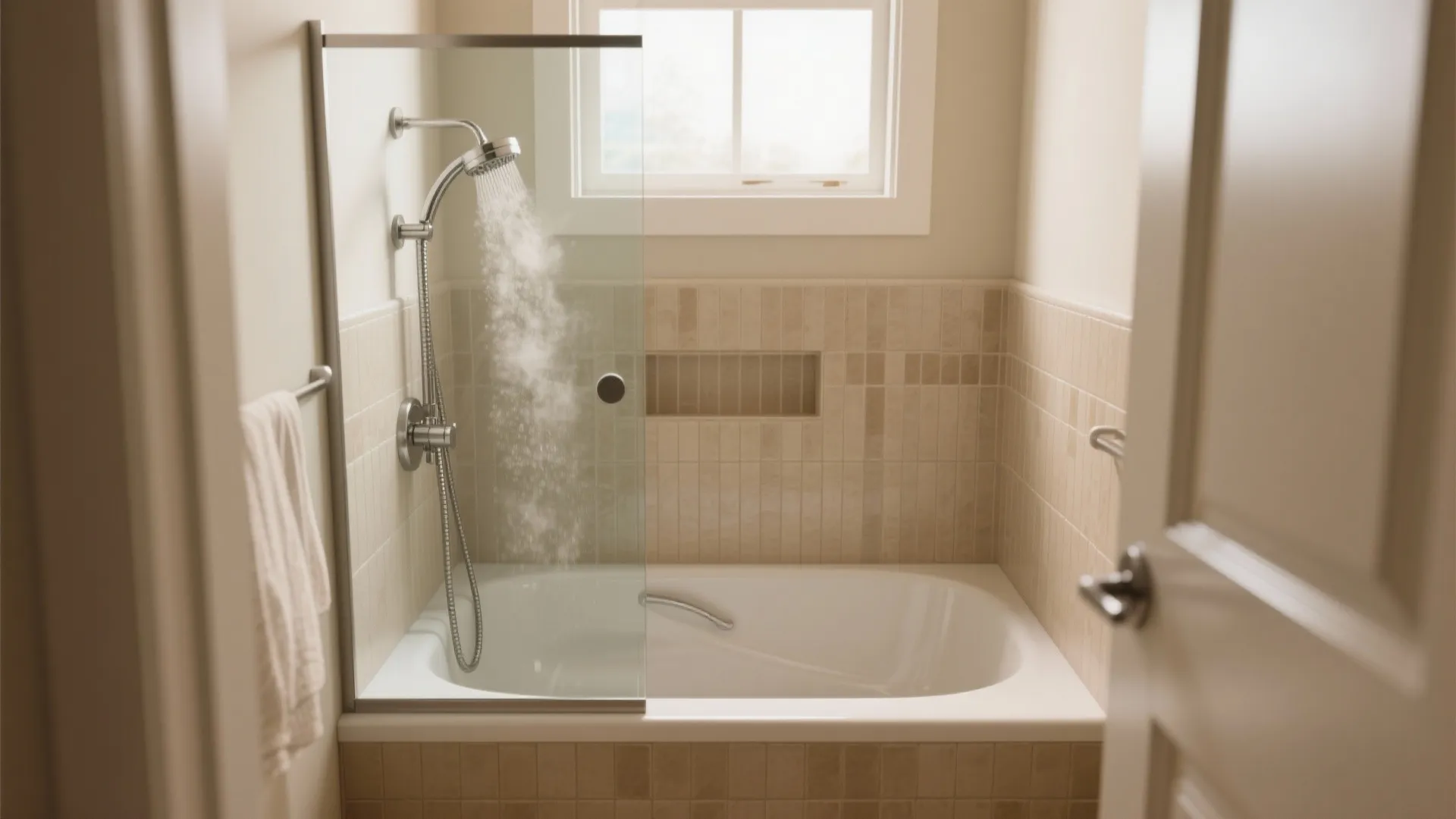 4. Compact Tub-Shower Combo for Soaking