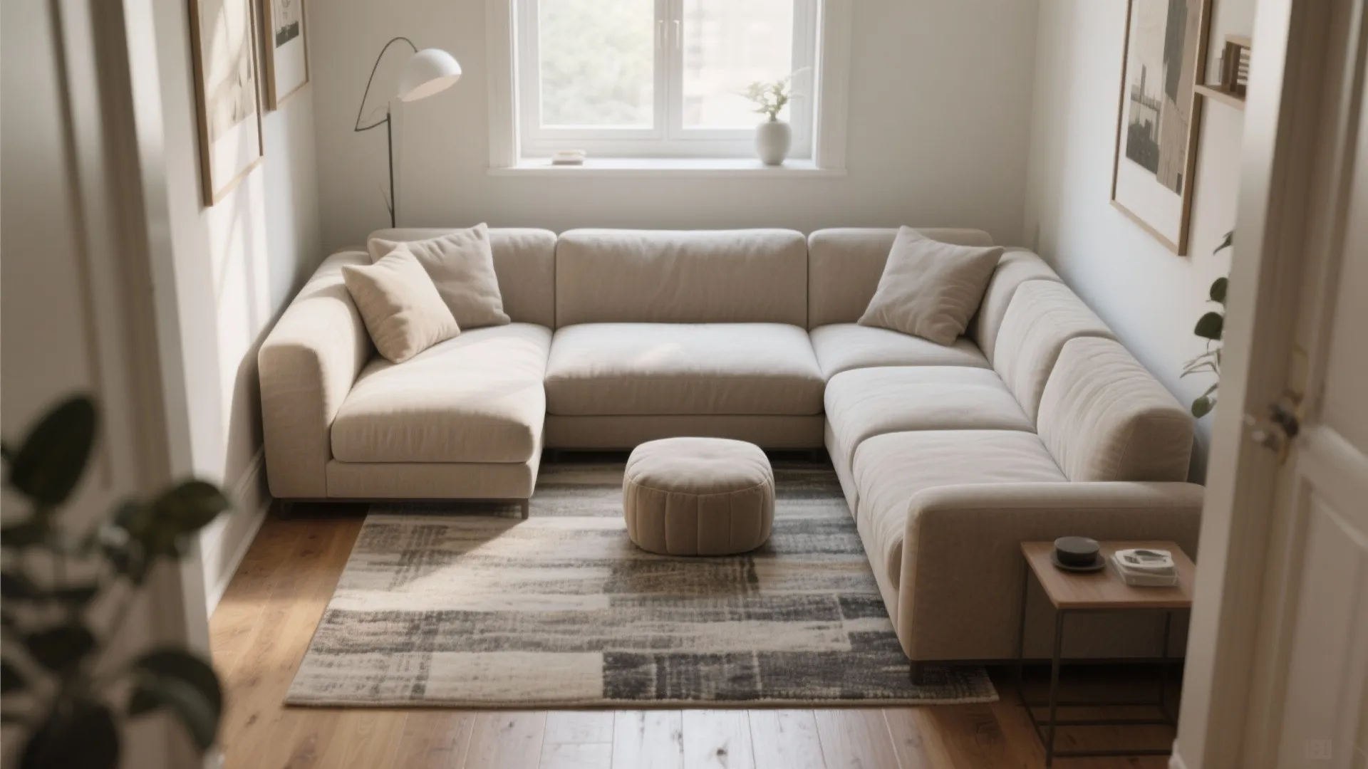 U-Shaped Sectional for Small Space — 5 Ideas