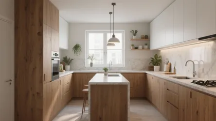 5 Small U-Shaped Kitchen Island Ideas