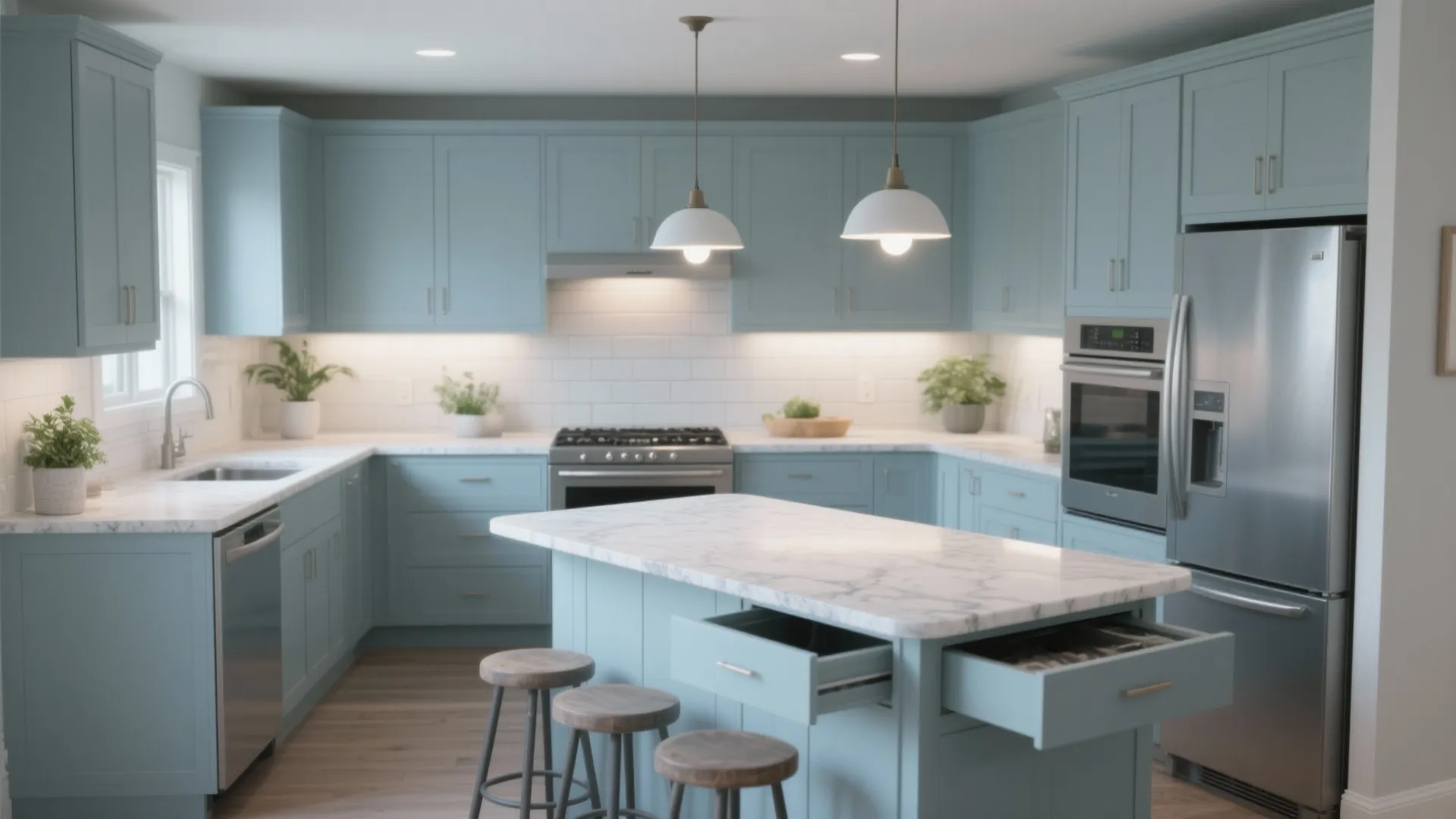 Small U Shaped Kitchen With Island: Space-Saving Design Tips: 1 Minute to Transform Your Small U Shaped Kitchen With an Island