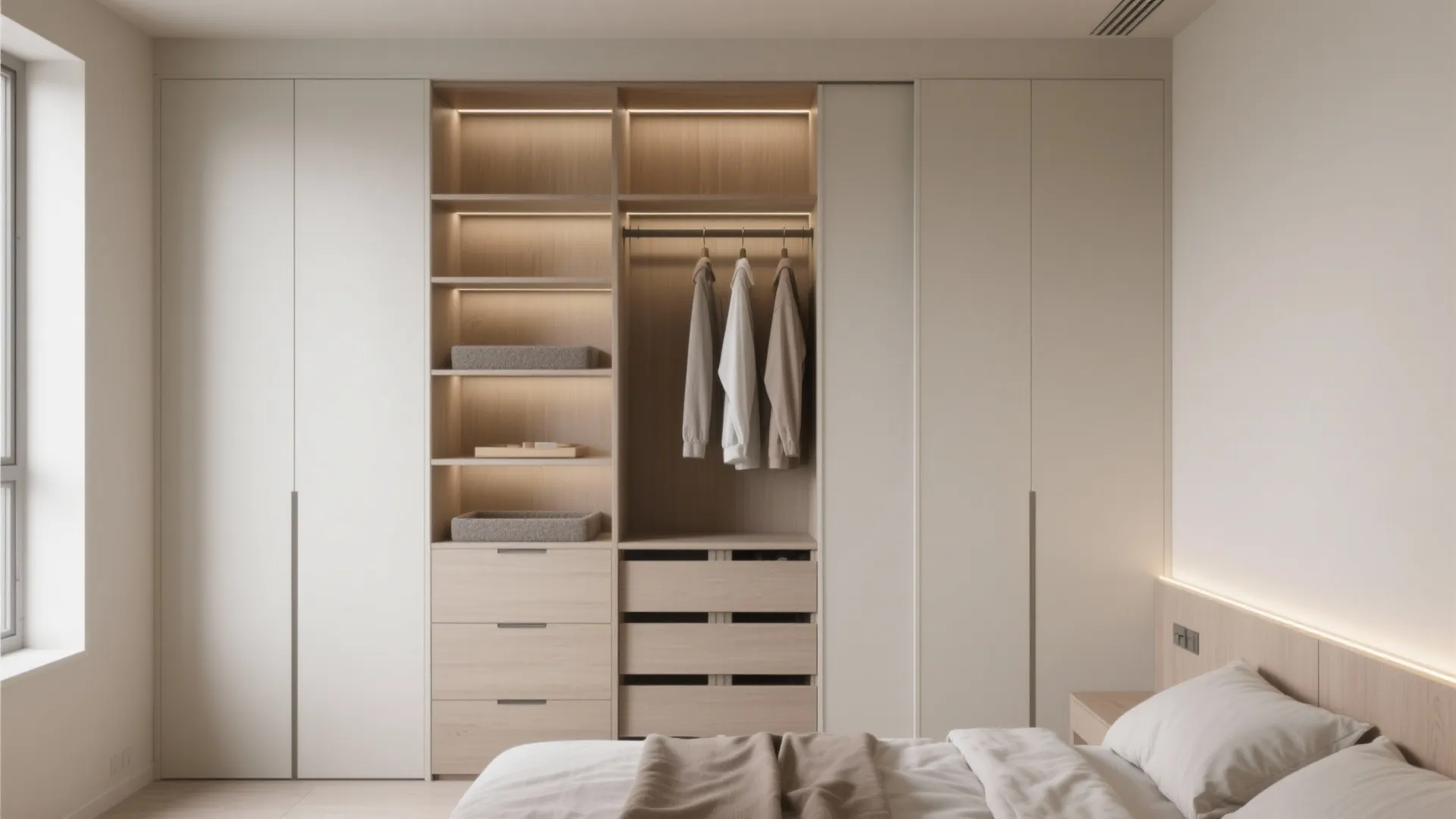 Wardrobe Design for Small Space: Smart Storage Solutions: 1 Minute to Discover Fast-Track Wardrobe Hacks for Small Rooms