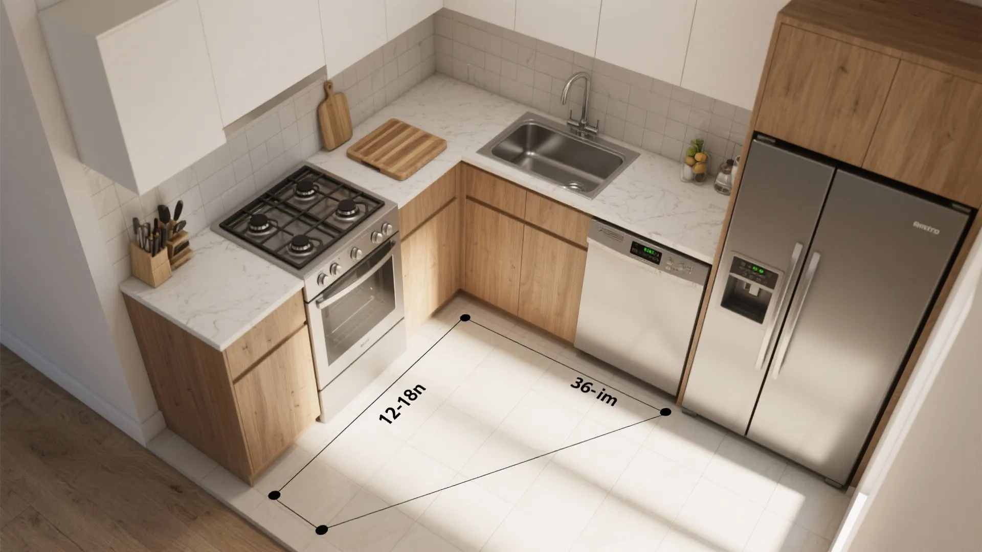 2. Compact work triangles that actually work