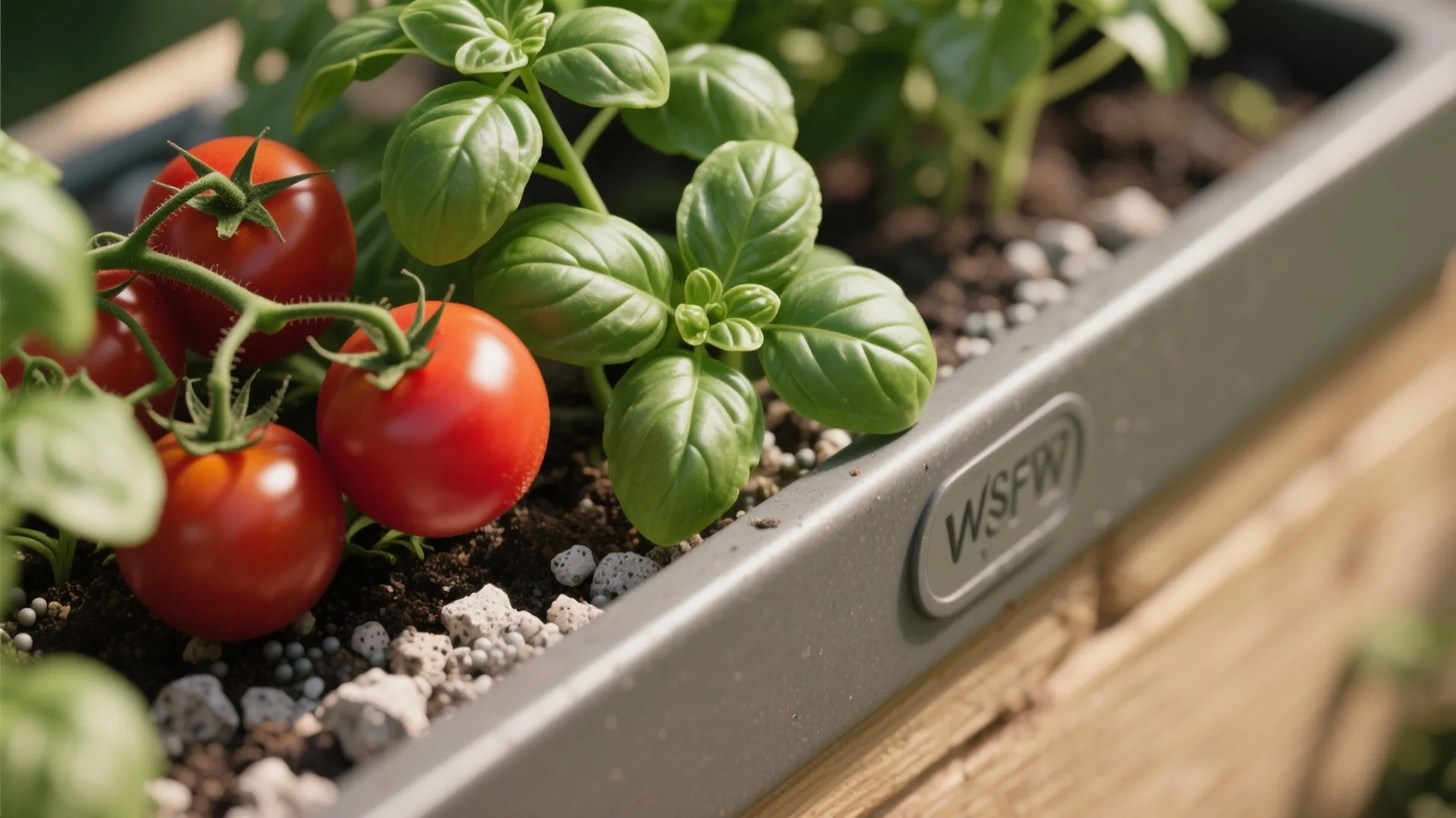 Edible Micro-Garden: Rail Planters + Stackable Pots
