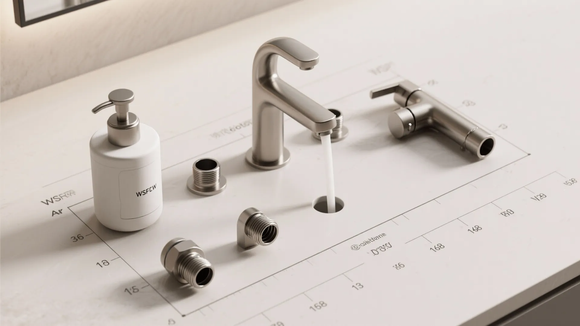 4. Use a soap dispenser, air gap, and convenience lever