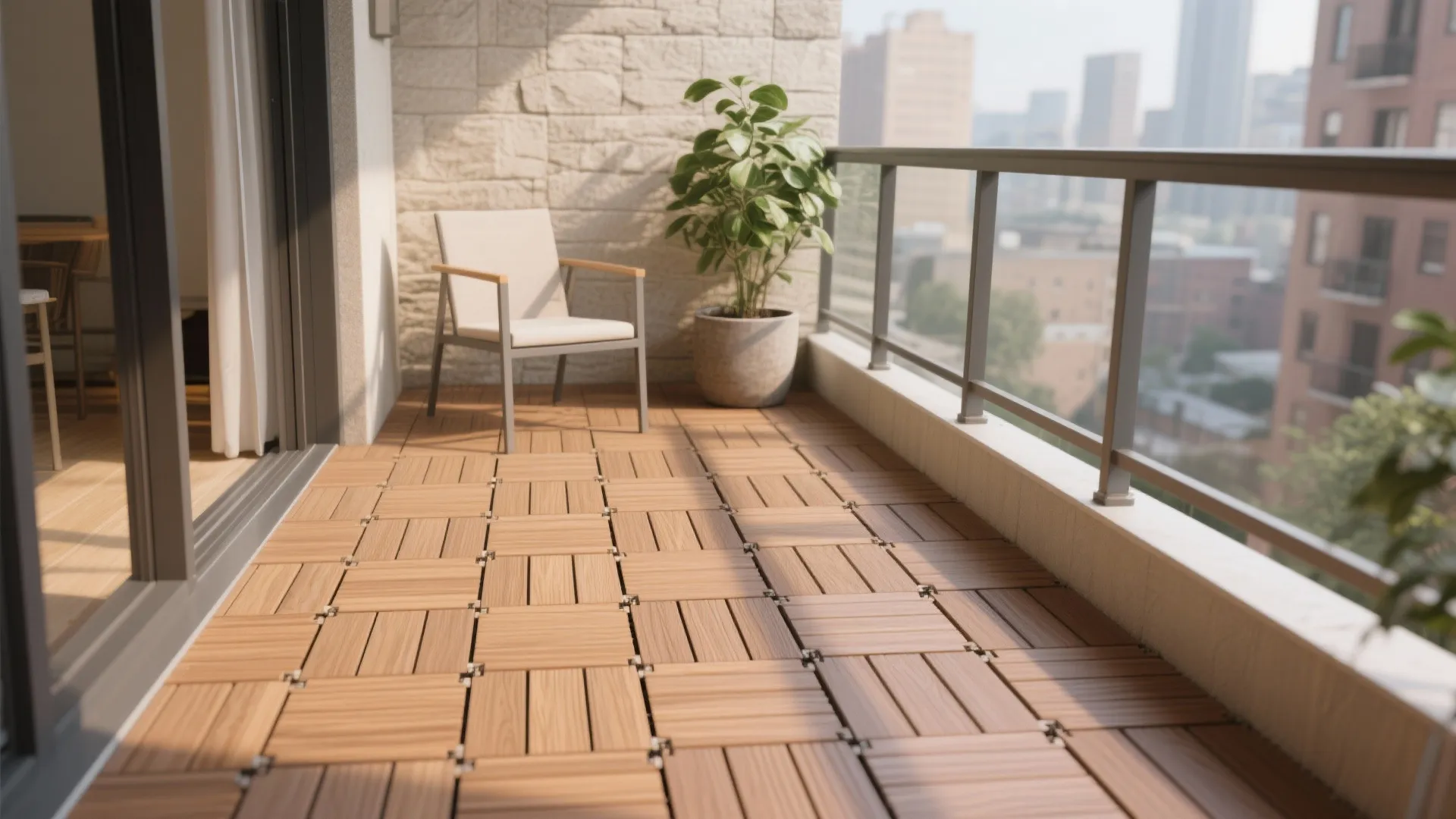 Modular Composite Deck Tiles