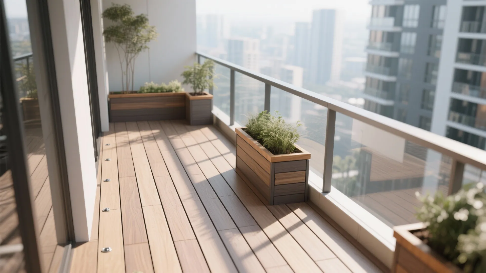 Natural-Look Composite Decking Planks