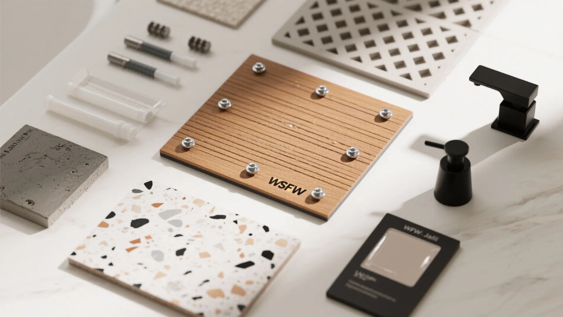 4) Composite jali screens for wet rooms