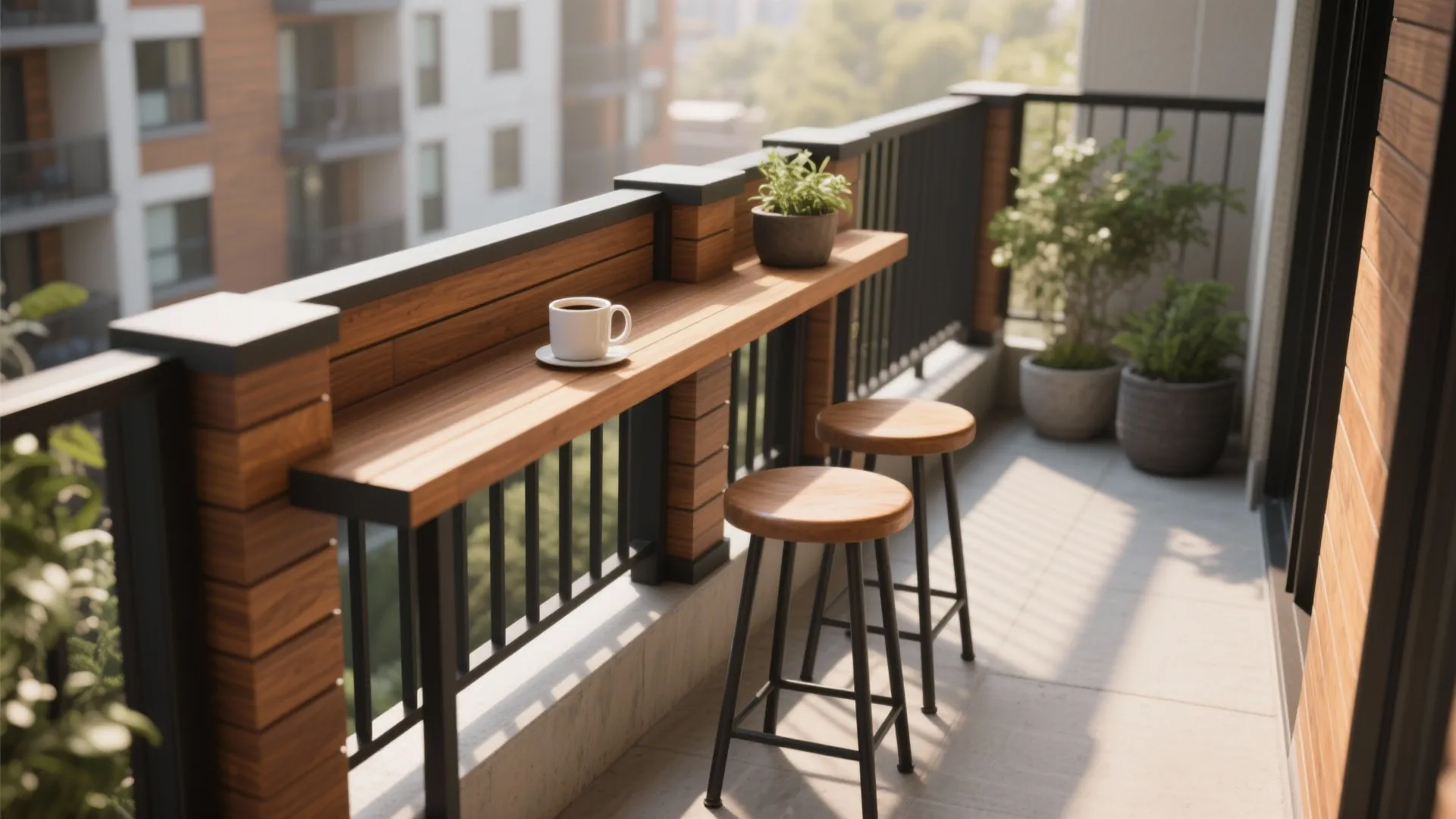 3) Warm Composite Tops with Wood-Look Posts