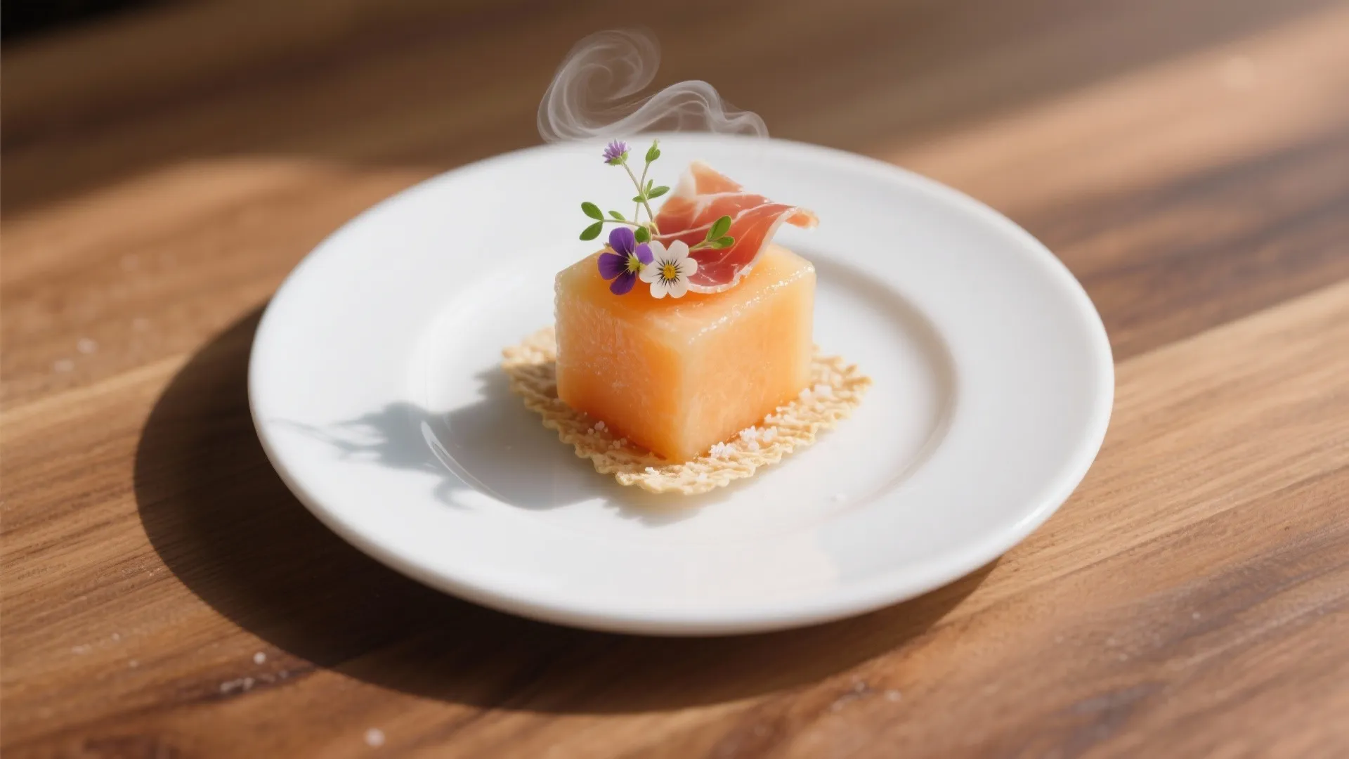 2. Compressed Melon with Prosciutto Air