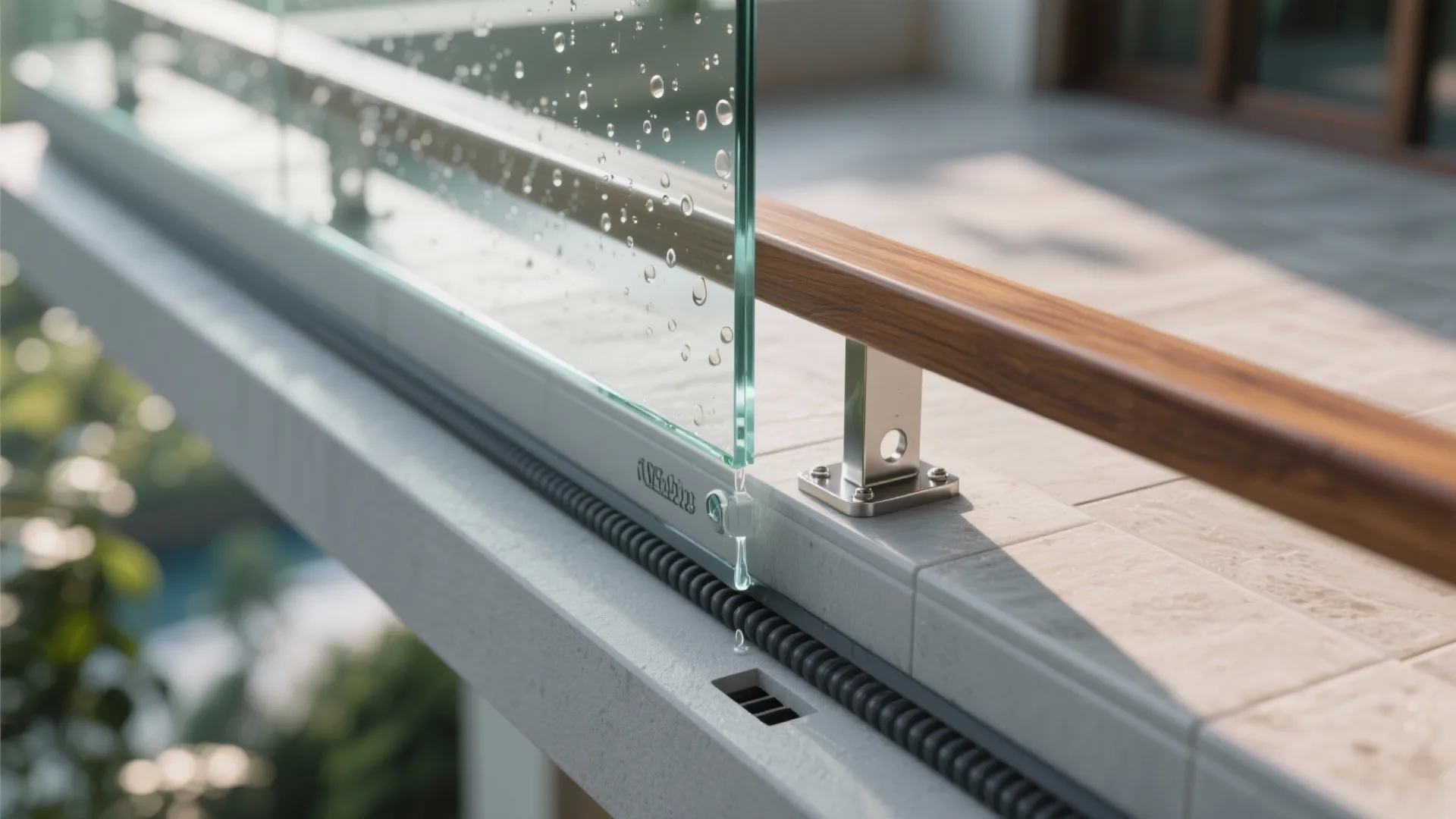 Frameless Glass Railing With Concealed Hardware