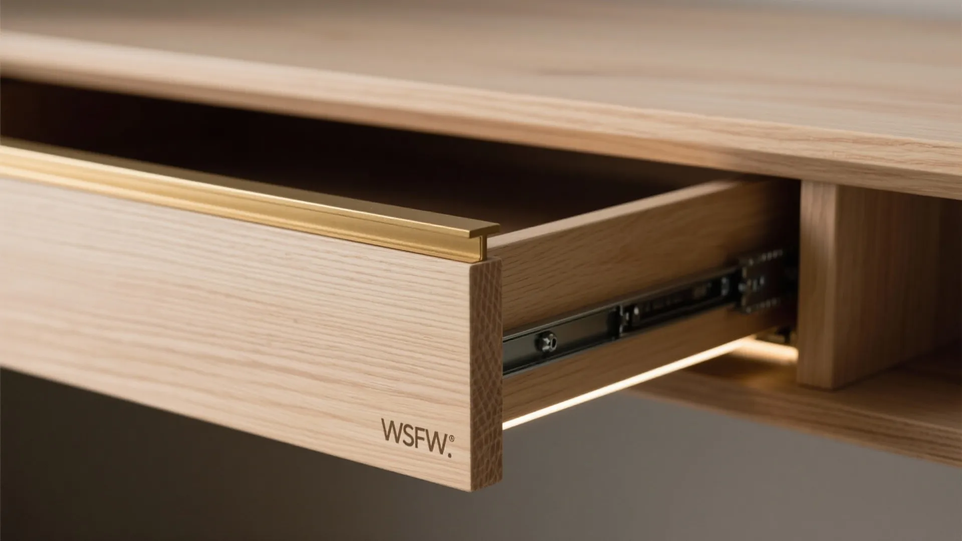 Floating Shelves with Hidden Drawer