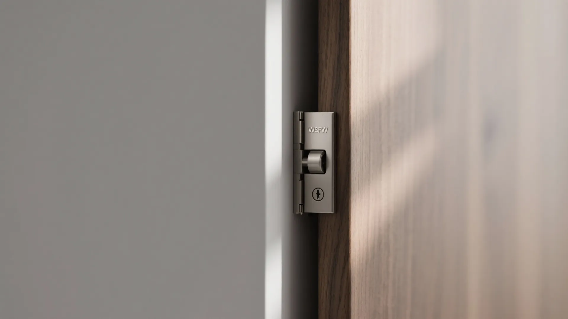 1) Slim-profile door with flush casing