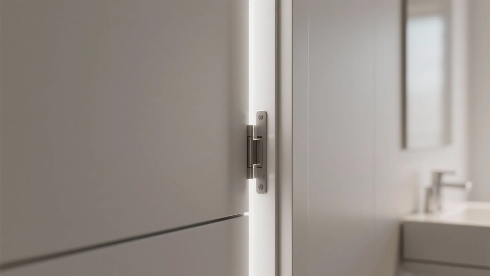 3. Concealed hinges for a clean, modern look