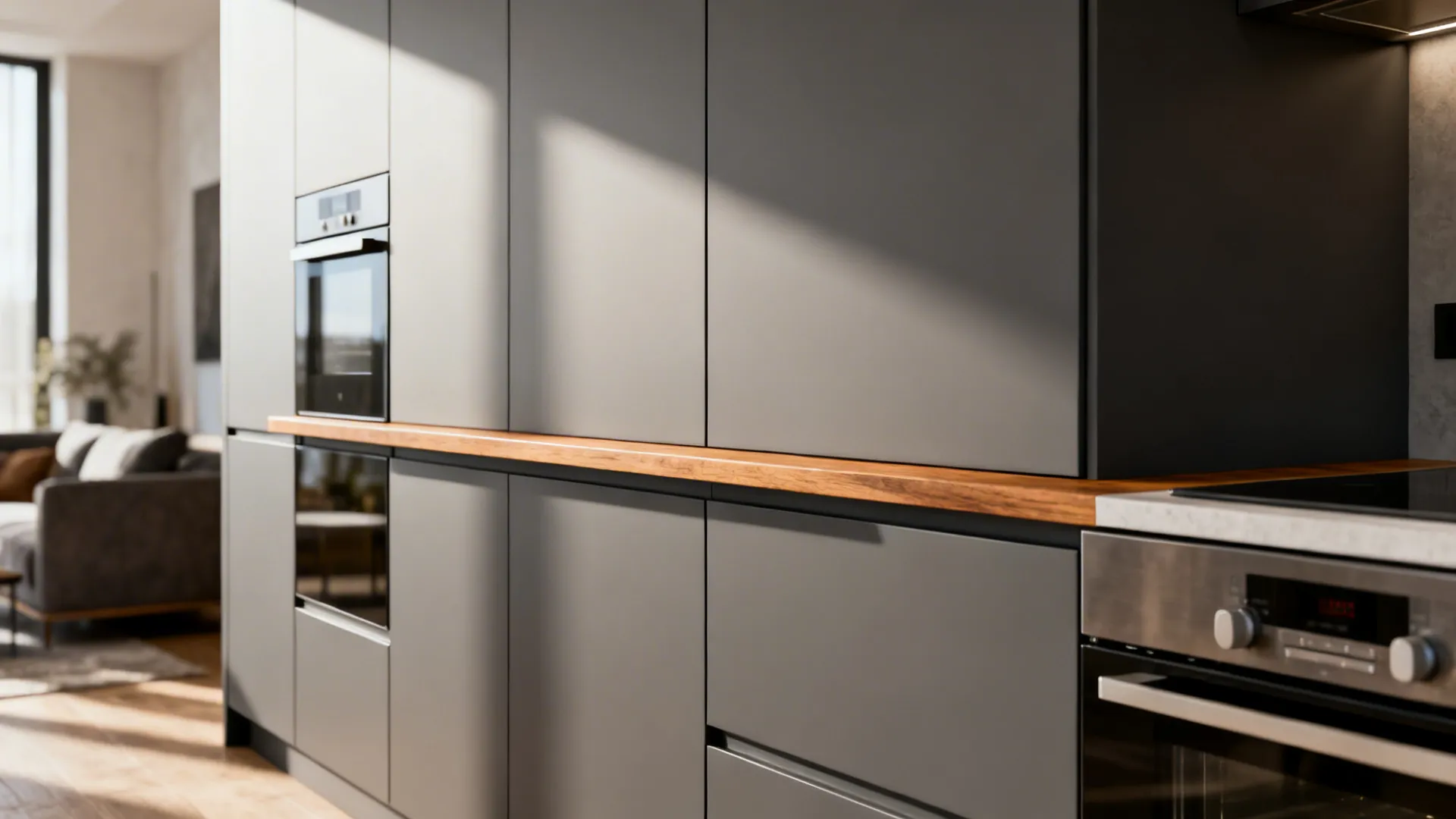 Minimalist storage with concealed lines