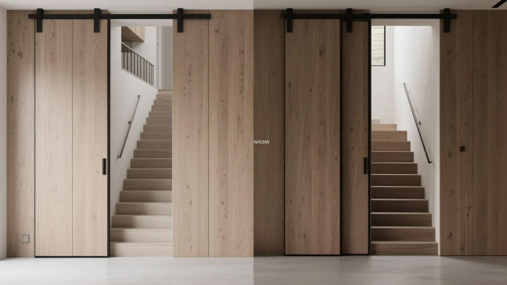 10. Concealed Stairs Behind Sliding Panels