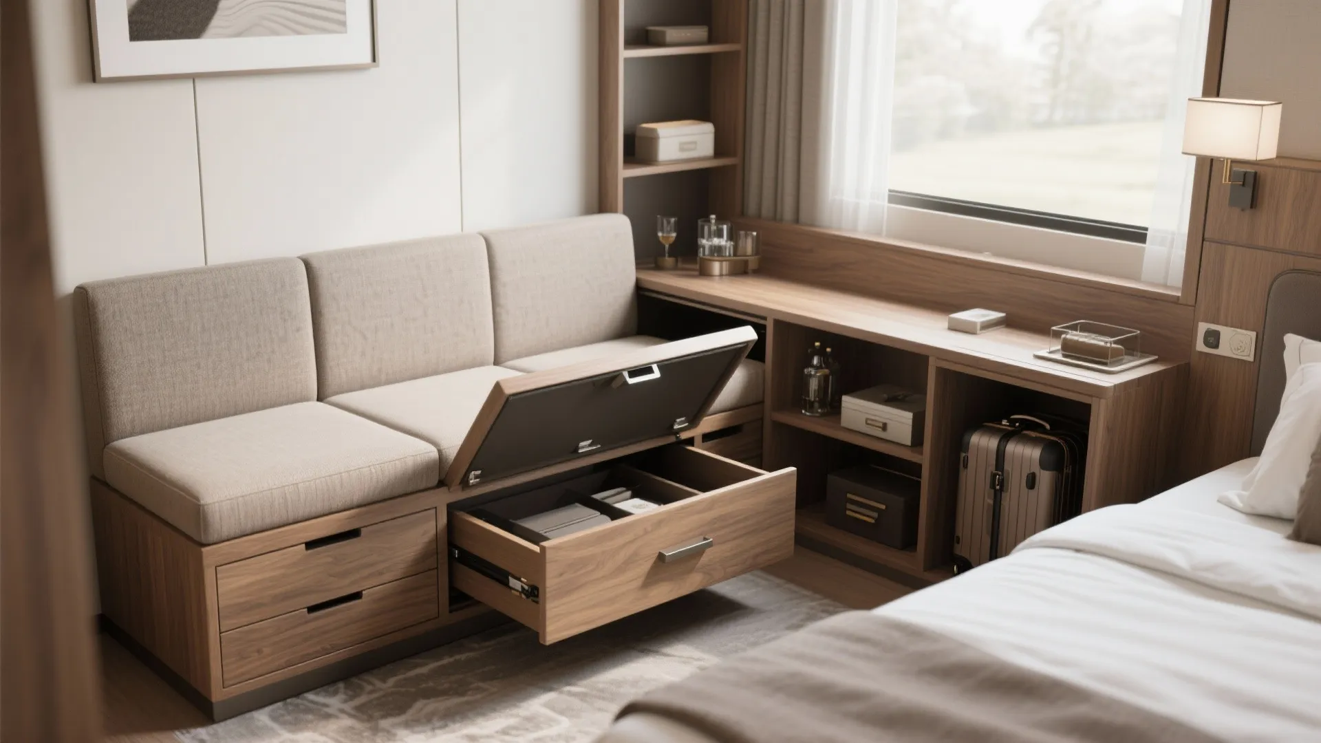5. Concealed Storage and Multi-Use Furnishings