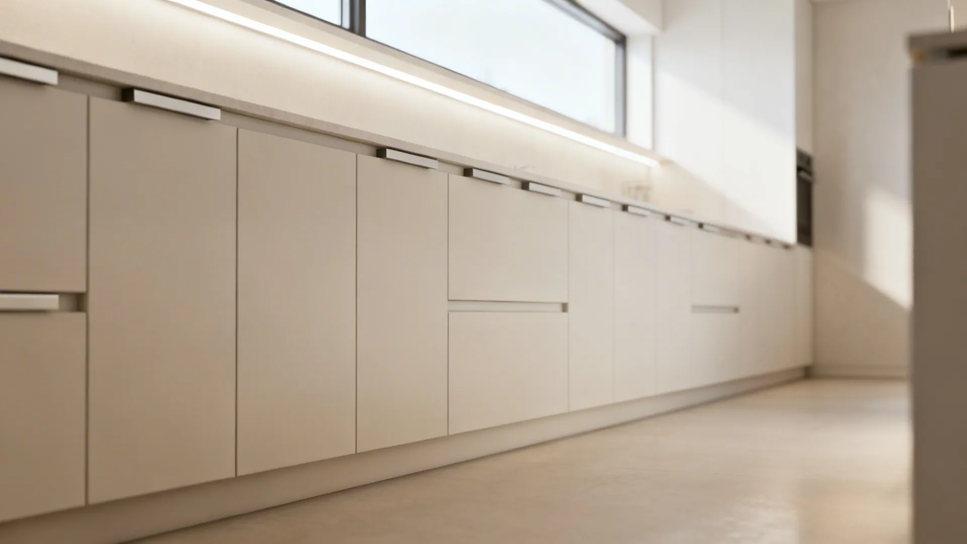 Minimalist storage with concealed hardware