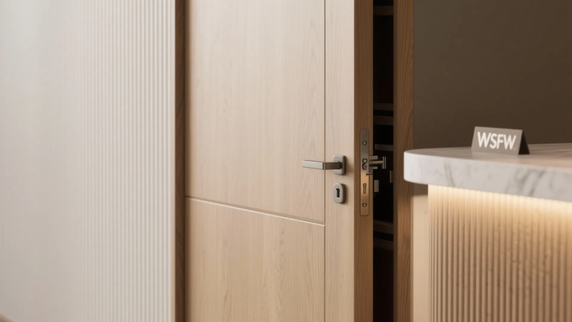 Flow-first layout and discreet storage