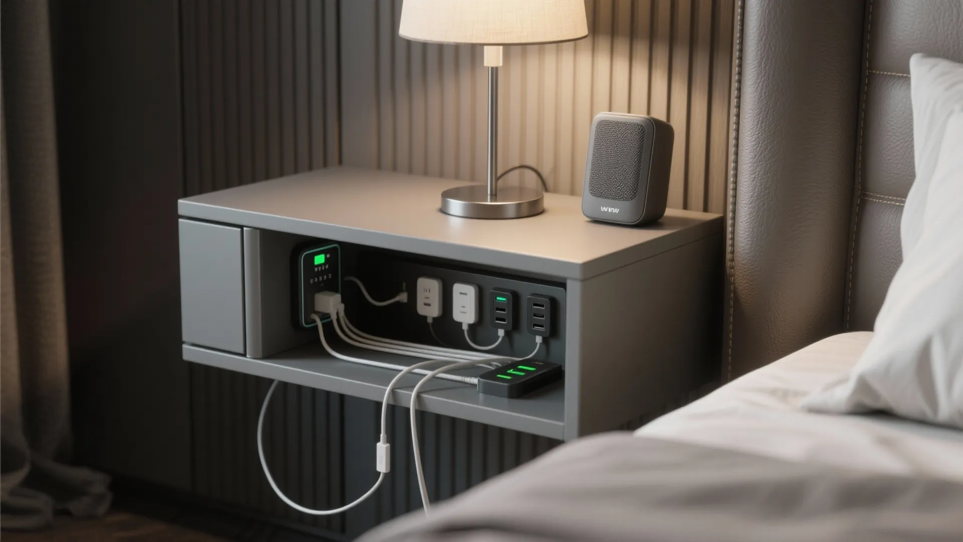 4. Concealed tech and tidy cable management