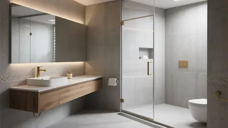 5 Concrete Tiles Bathroom Ideas That Max Out Small Spaces