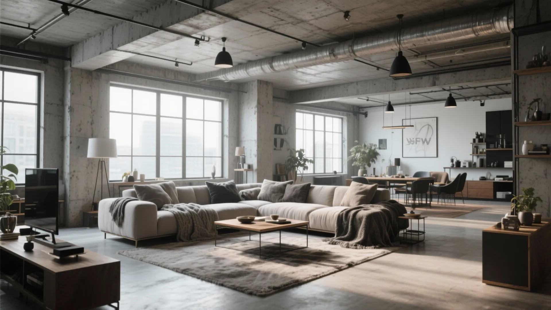 5. Exposed Concrete Finish