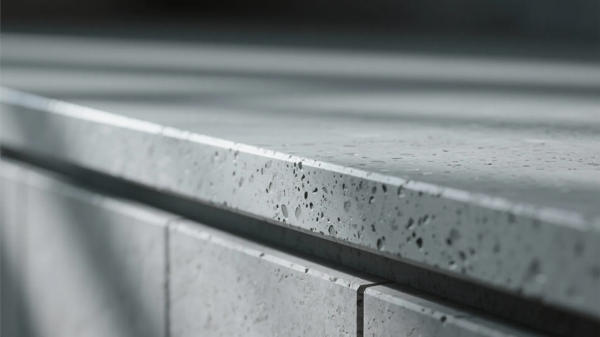 Polished Concrete Countertops with Slim Edges