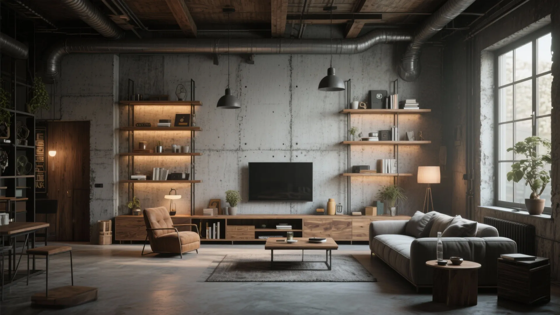 10. Concrete Effect for Industrial Cool