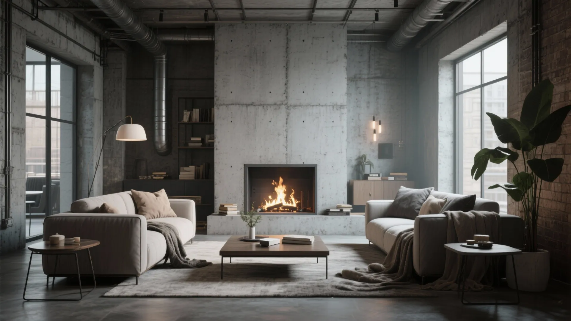 5. Modern Concrete Finish