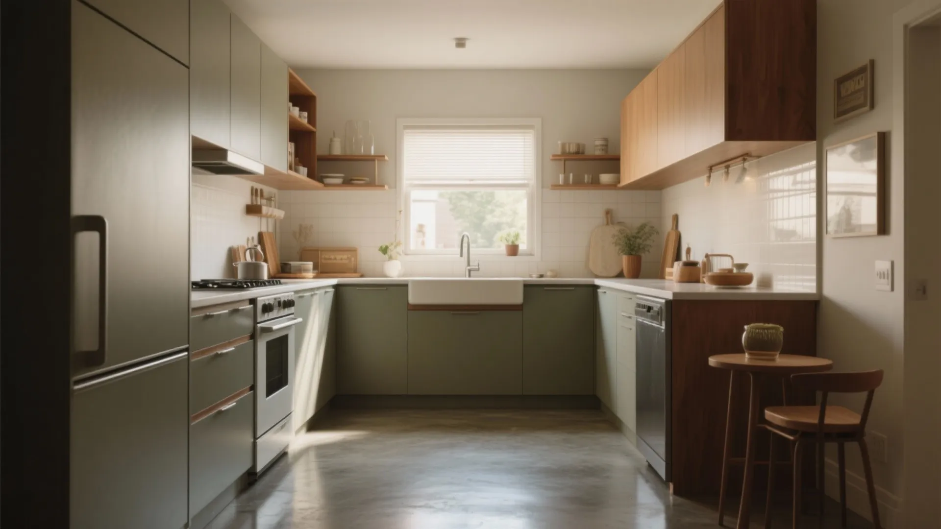 Tip 6: Sleek Concrete Slab